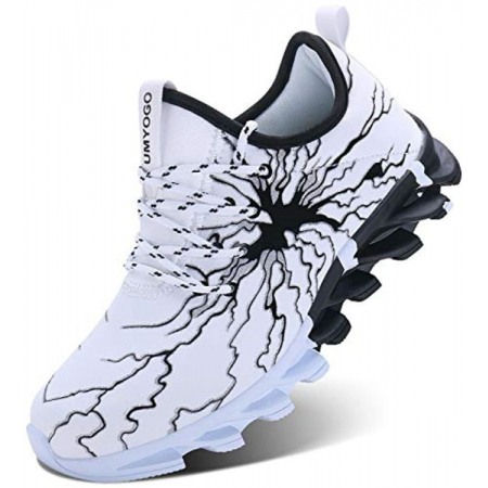 Men's Fashion Graffiti Sneakers Tennis Running Shoes White
